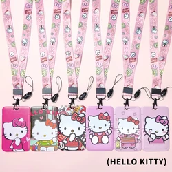 Sanrio Hello Kitty Cinnamoroll Melody Smycz do kluczy ID Card Bus Gym Badge Holder Neck Strap Hang Rope Lariat do telefonu komórkowego