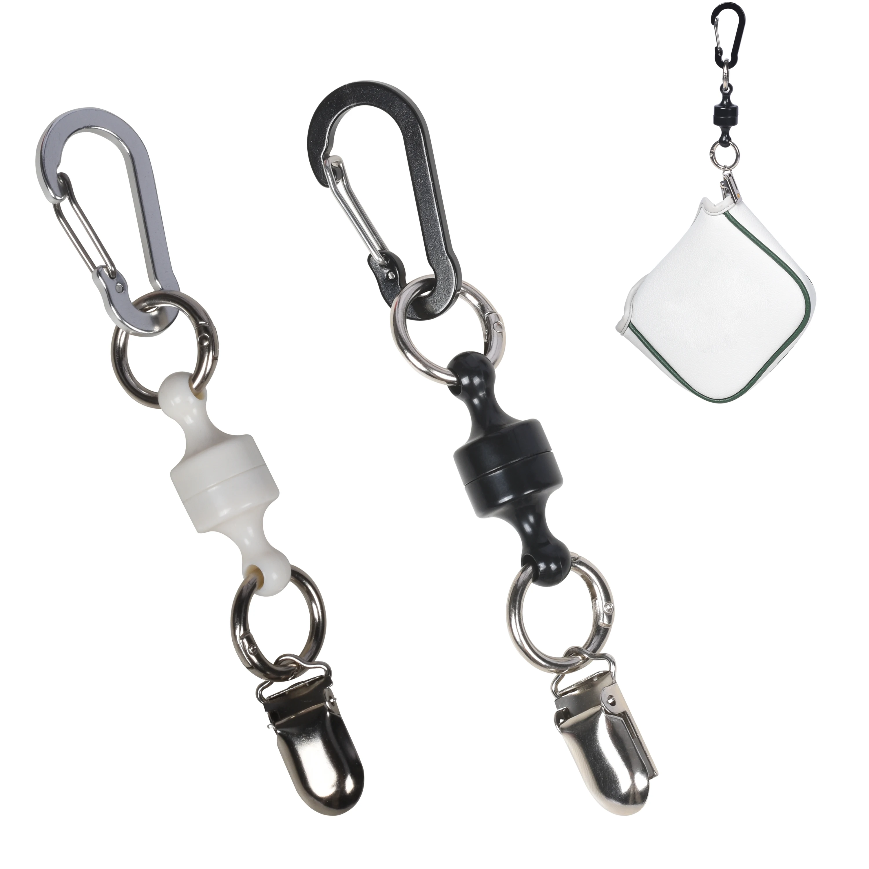 Magnetischer Schnellverschluss Golfhalter Metall-Karabinerhaken Golf Magnetischer Putterhalter für Golfputter-Abdeckung – Detail 3
