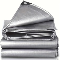 Waterproof Tarpaulin 2x2m 2x3 3*3 3x4 3mx5 Camping Tarp Shade Tent  Sun Shade Sail Silver Awning Canopy Rain Cover Car Sunshade