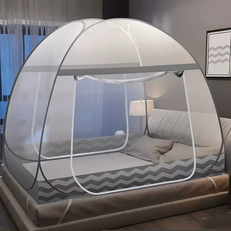 Large Space Double Bed Mosquito Net New Home Yurt Mosquito Net Portable Foldable Dormitory Single Mosquito Net Bedroom