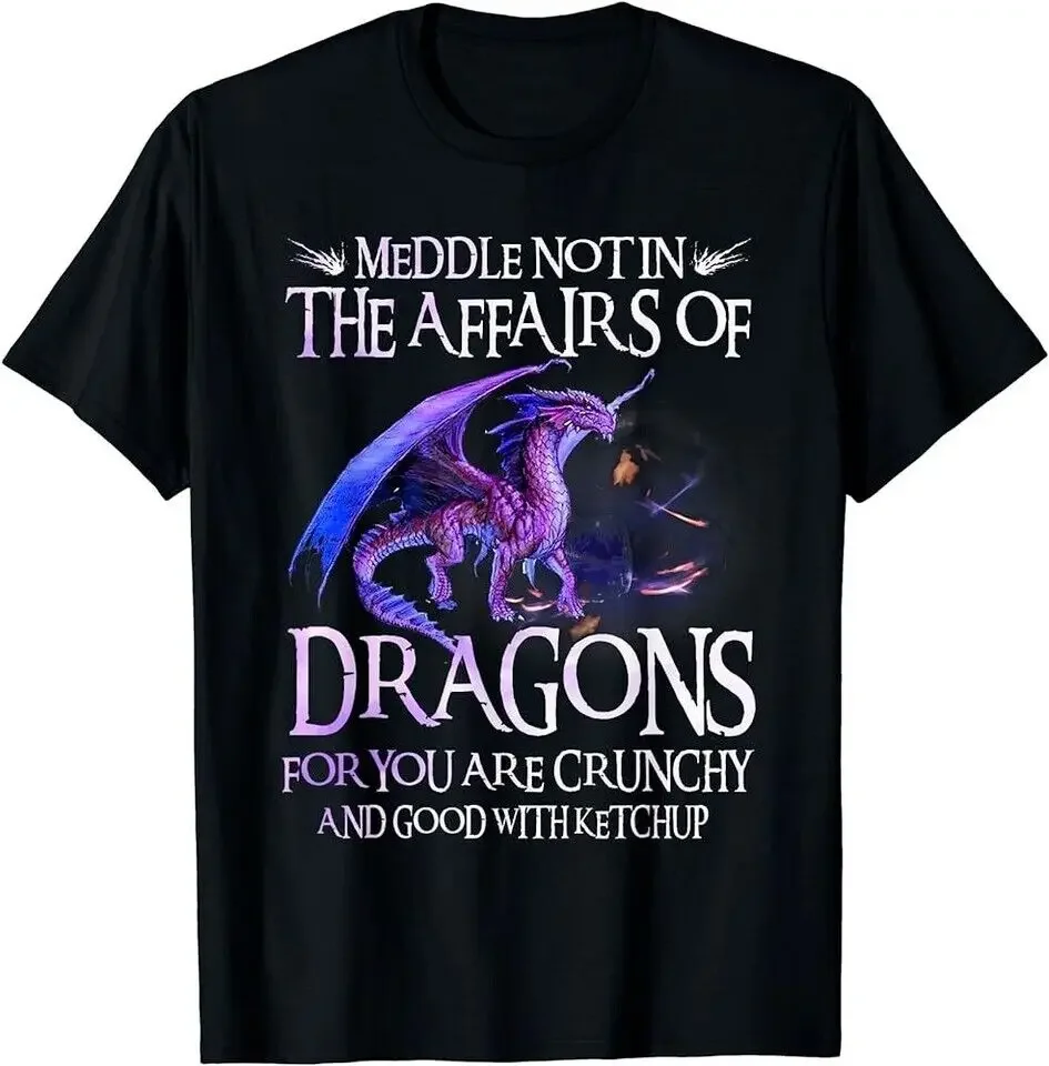 Meddle Not In The Affairs Of Dragons Funny Dragon Lovers Kid T-Shirt