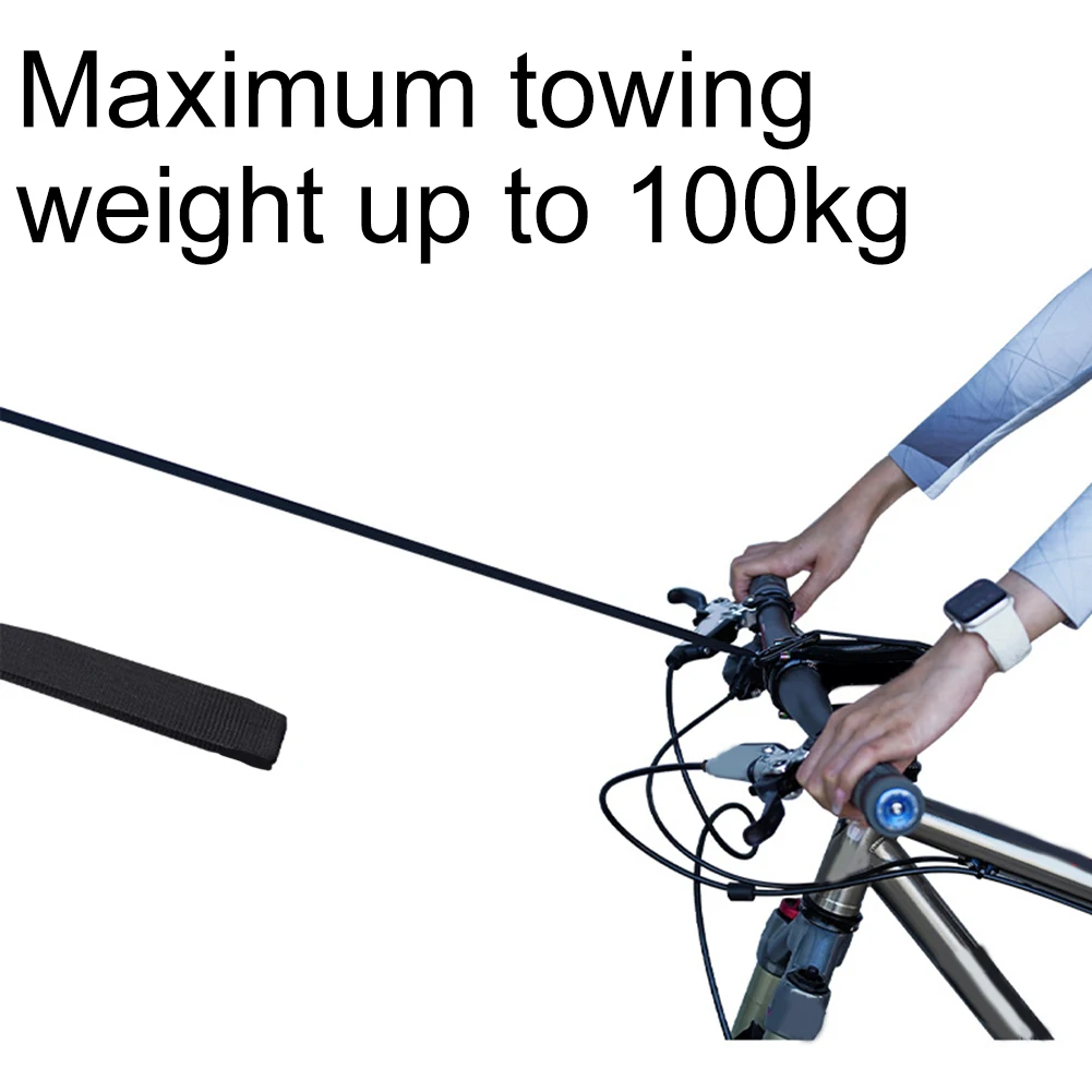 Bike Towing Straps with Retractable Coil Spring Design Ideal for Families with Children and Safe Towing Solutions