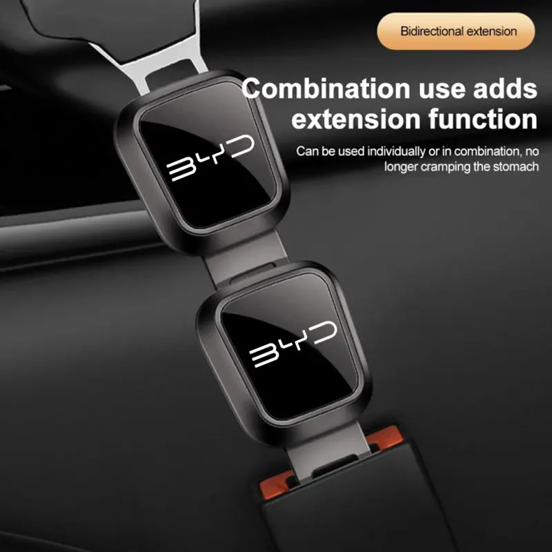 Image of Auto-Sicherheitsgurt-Verlängerungsstecker Metall-Sicherheitsgurtclip Verstellbarer Verlängerer für BYD Atto Tang F3 E6 Yuan Song Qin Pro Auto-Zubehör