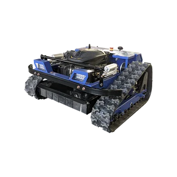 Meyve bahçesi ev bahçe biçme için özel uzaktan kumandalı kendinden tahrikli dört tekerlekten çekişli paletli çim biçme makinesi