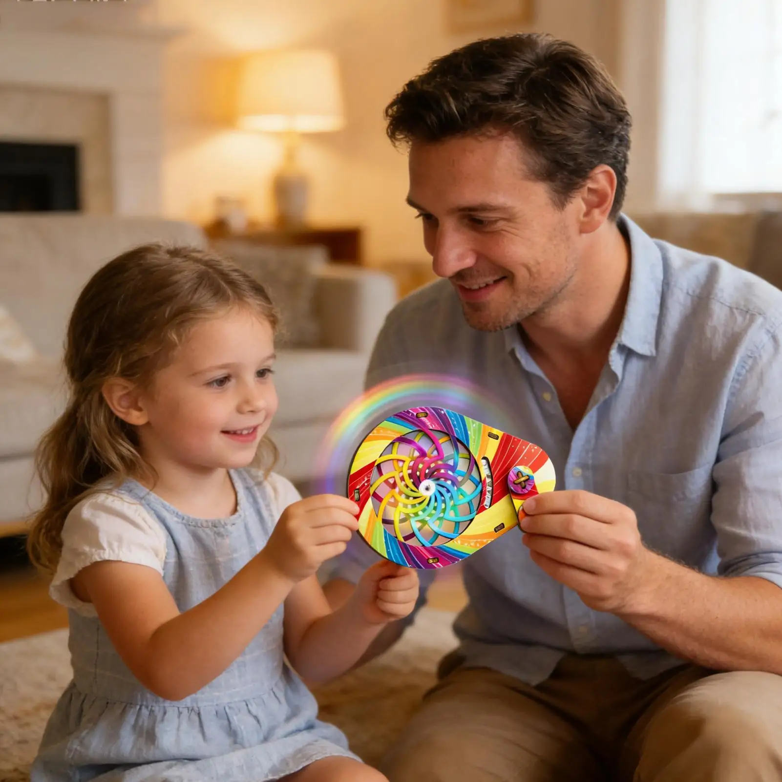 Rotating Optics Puzzle Rotating Interlocking Construction Kit Kids Activity Optics Learning Toys For Boys Girls Kids Adults Teen