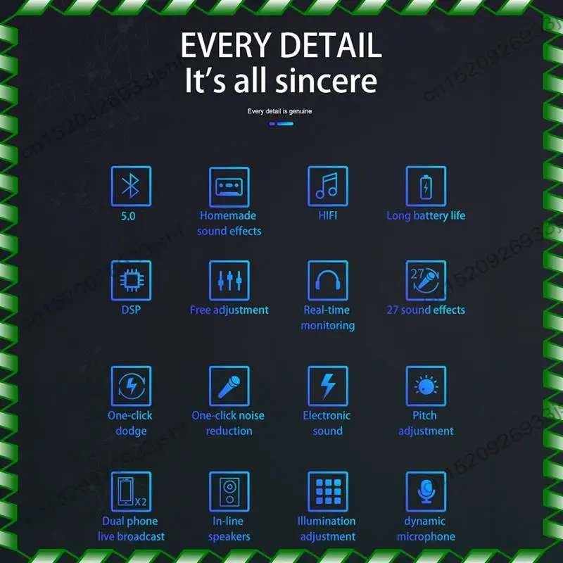 -BOFF K1 بطاقة الصوت المباشرة المحمولة بلوتوث كارت الصوت مهنة قابل للتعديل حجم الصوت لتسجيل الموسيقى #5