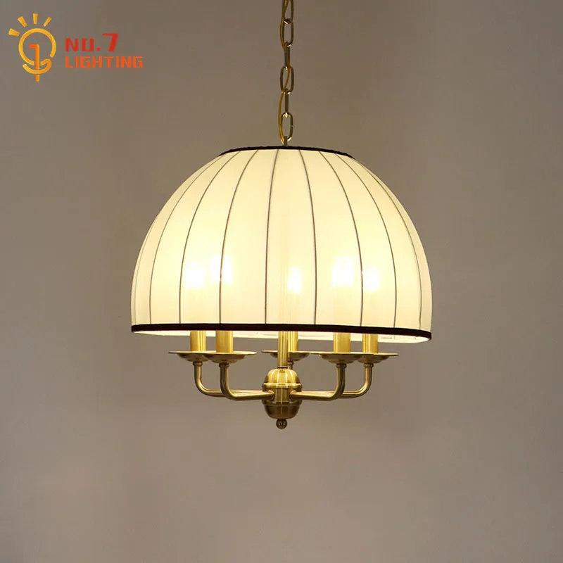 French Design Neoclassical Medieval Cream Pendant Light LED E27 Vintage Nordic Hanging Lamp Restaurant Bedroom Study Homestay