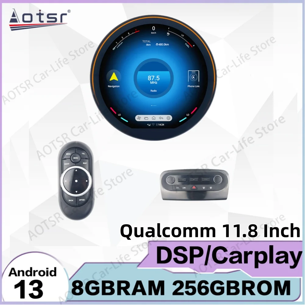 

11.8 Inch Qualcomm For Mini F54 2016~2022 Multimedia Android 13 Car Radio GPS Navigation Video Stereo Receiver IPS Head Unit