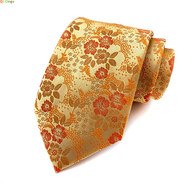 

Gold Tie Men's Jacquard Fabric Tie Business Office or Party Must Have Ties Red Blue Purple Green Length 146cm width 8cm / 3.5 cm