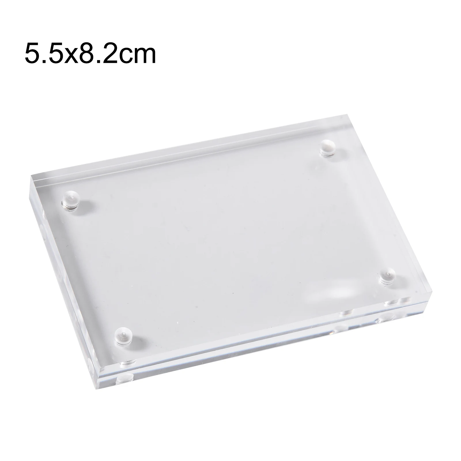 Thickness 5+5mm 5.5x8.2cm Transparent Acrylic Photo Frame Magnetic Poster Display Stand For Idol Photos Landscape Photos Home