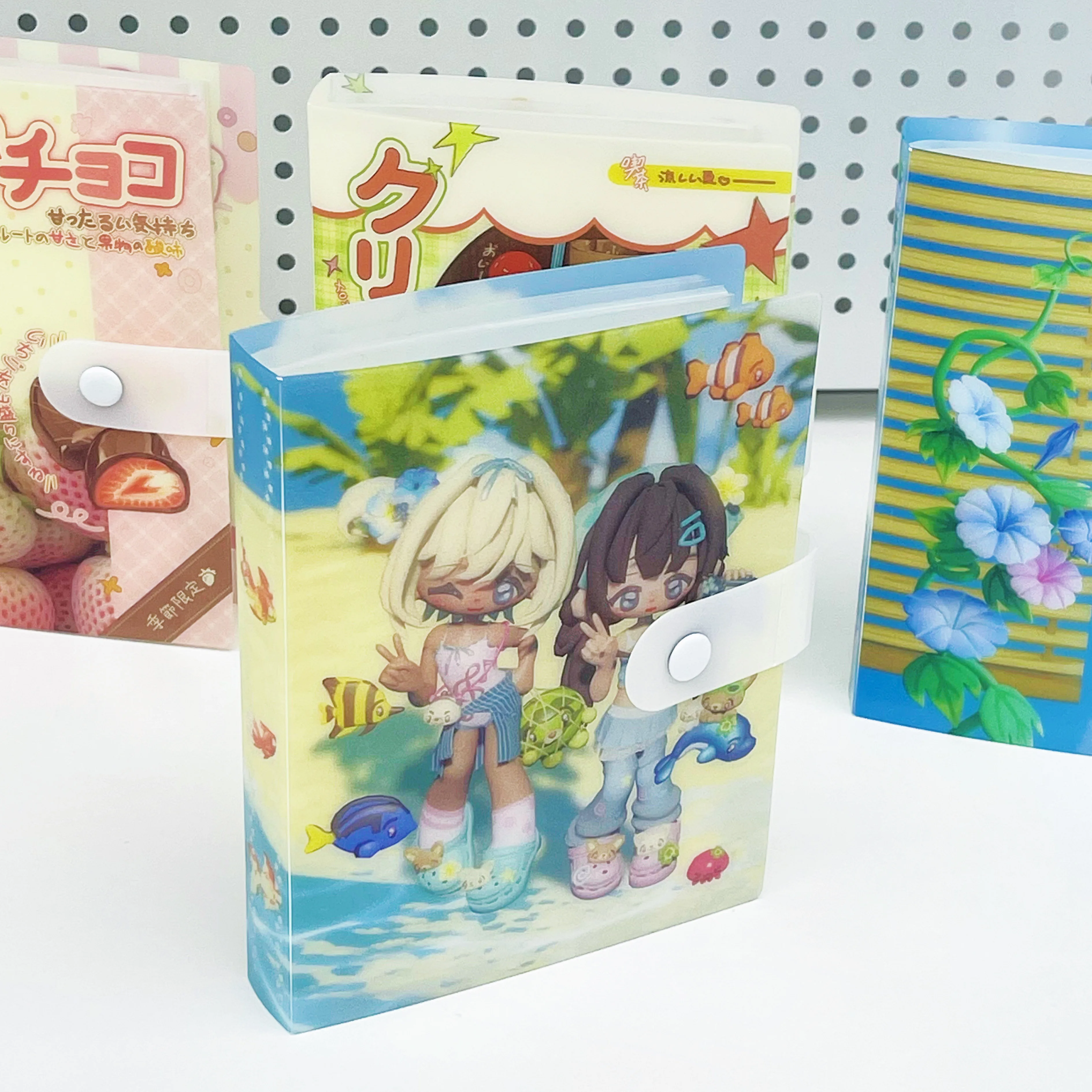 WAKAWAKA Kawaii Storage Album A6 Stitched Summer New Folder Cute Sticker Storage for Scrapbooking Material Storage 40P