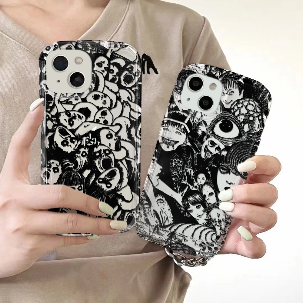 Anime Junji Ito Terror Horror Clear Case for Samsung A22 A23 A24 A31 A32 A33 A34 A35 A51 A52 A53 A71 A72 5G Airbag Shockproof