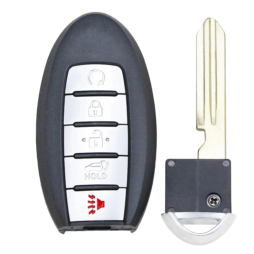 KEYECU S180144507 KR5TXN4 For Nissan Rouge 2019 2020 2021 5 Buttons Fob Smart Key 433MHz 4A HITAG AES NCF29A1M Chip 285E3-6RR7A