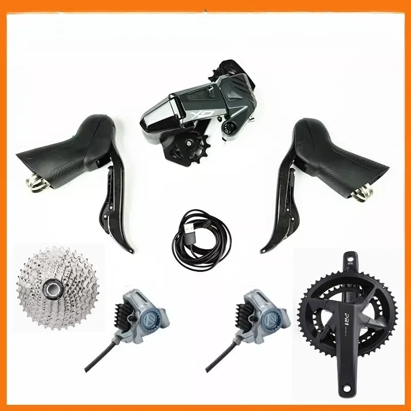 Руль EDS GeX OX для гравийных велосипедов, беспроводной электронный комплект переключения передач, одинарный двойной диск 7-13S, свободная настройка, изогнутый, плоский вариант