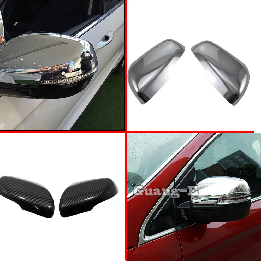 

Car Styling Sticker Decoration Cover Rear View Eyebrow Side Glass Mirror Cover Trim Frame 2PCs For Ford Edge 2015 2016 2017 2018