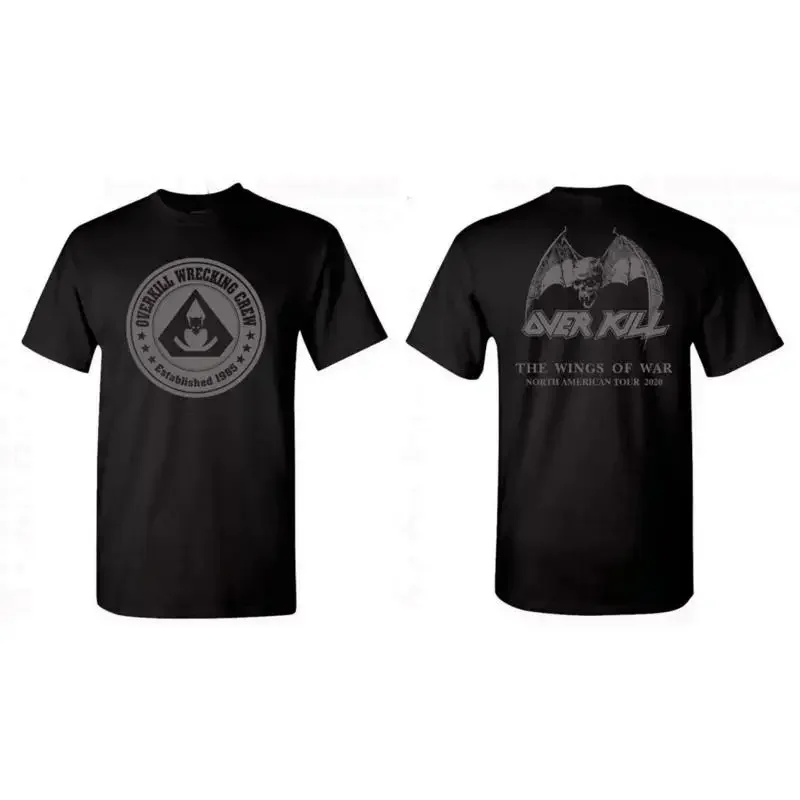 OVERKILL cd lgo WRECKING CREW CAMISETA OFICIAL DEL TOUR 2020