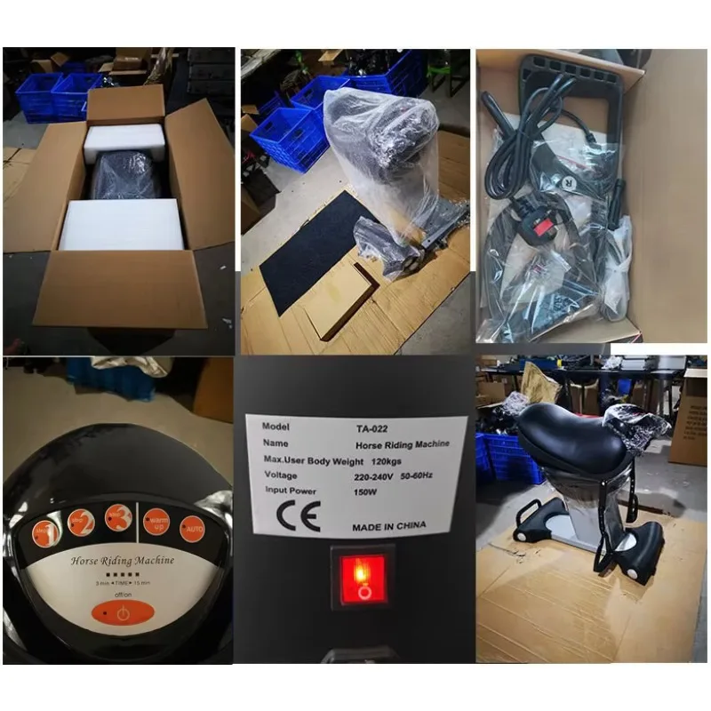 

Electric Horse Riding Machine Home Fitness Equipment Fat Burning Slimming Exercise Factory Direct Wholesale Black/Silver