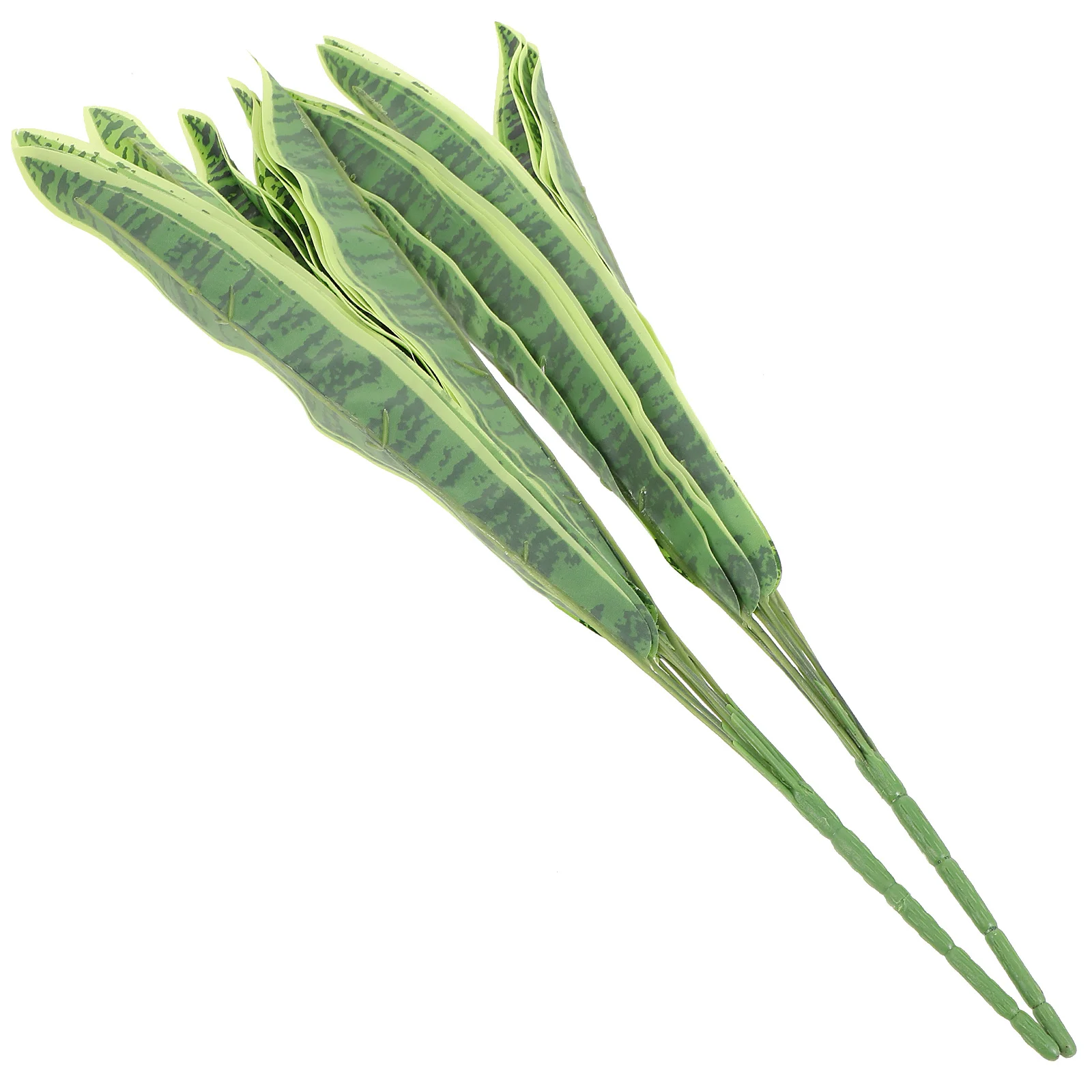

2pcs Artificial Snake Plant Tiger Piranha Sansevieria Faux Plants Decor Indoor Lifelike Snake Plant Photo Prop