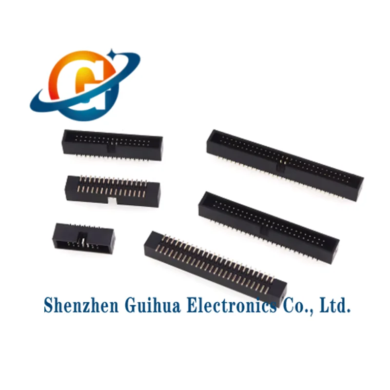 10pcs 1.27mm spacing patch simple horn socket IDC connector socket 8p10p12p16p20p34p40p50p gold-plated patch