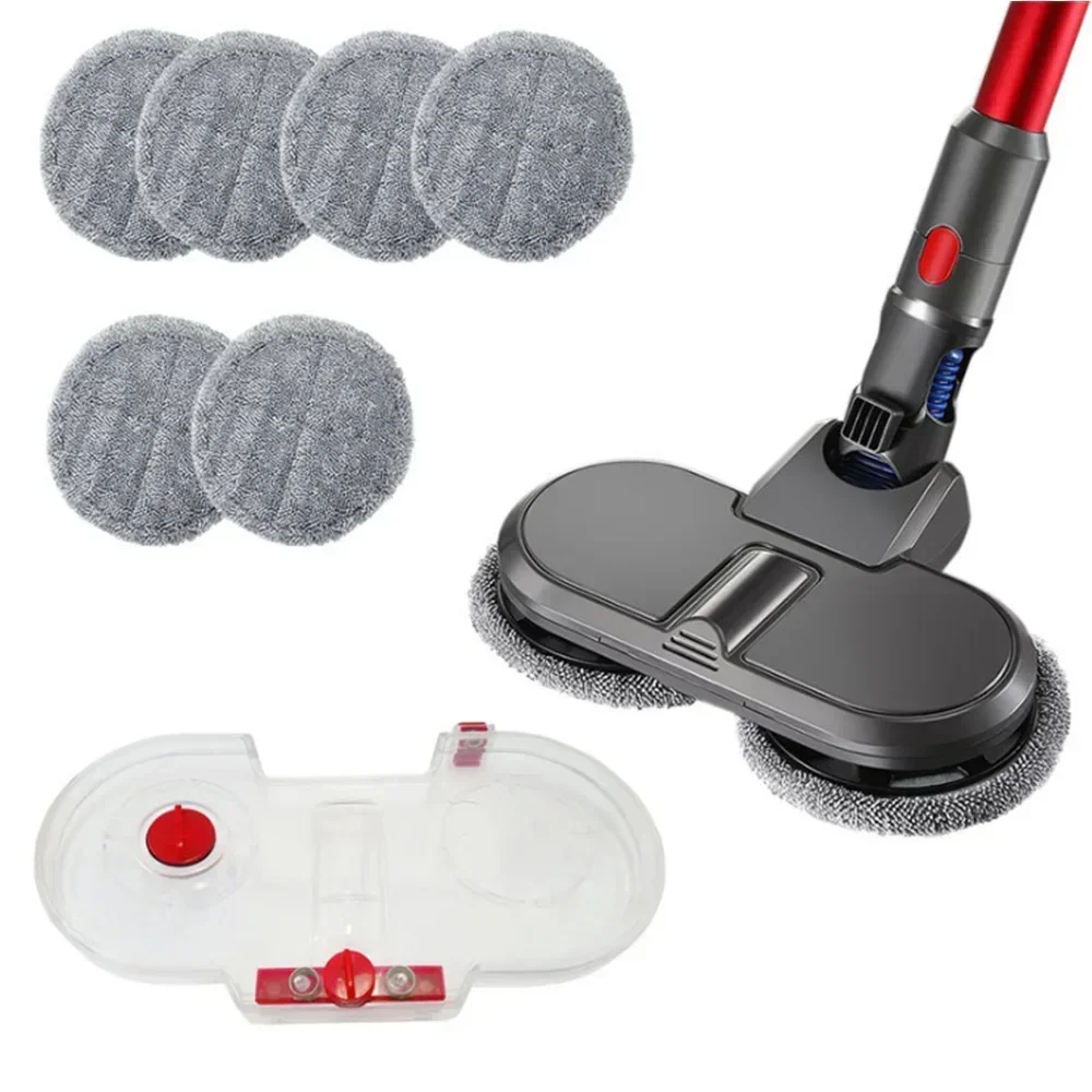 Electric Wet & Dry Mop Cleaning Mop Floor Head Brush For Dyson V7 V8 V10 V11 Wireless Vacuum Cleaner Accessories Water Tank