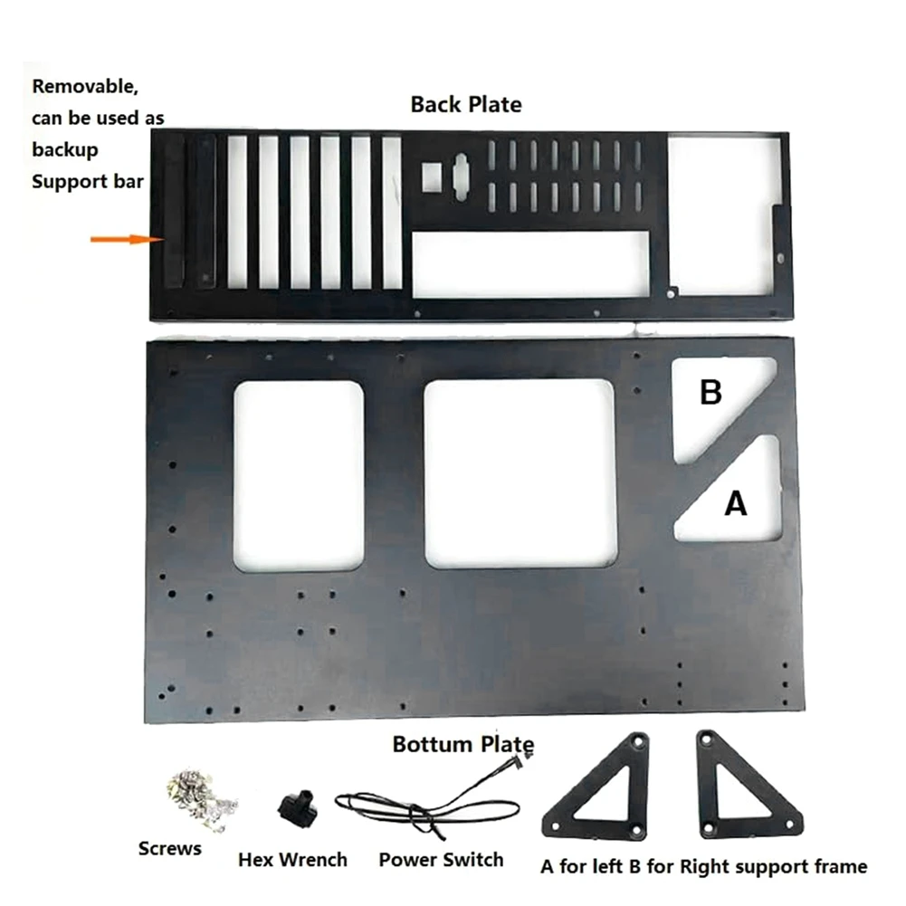 

Exquisite-Open Chassis Frame Widely Body Heat Dissipation Design Thickened Mother Board Bracket For ATX/M-ATX/ITX Motherboards