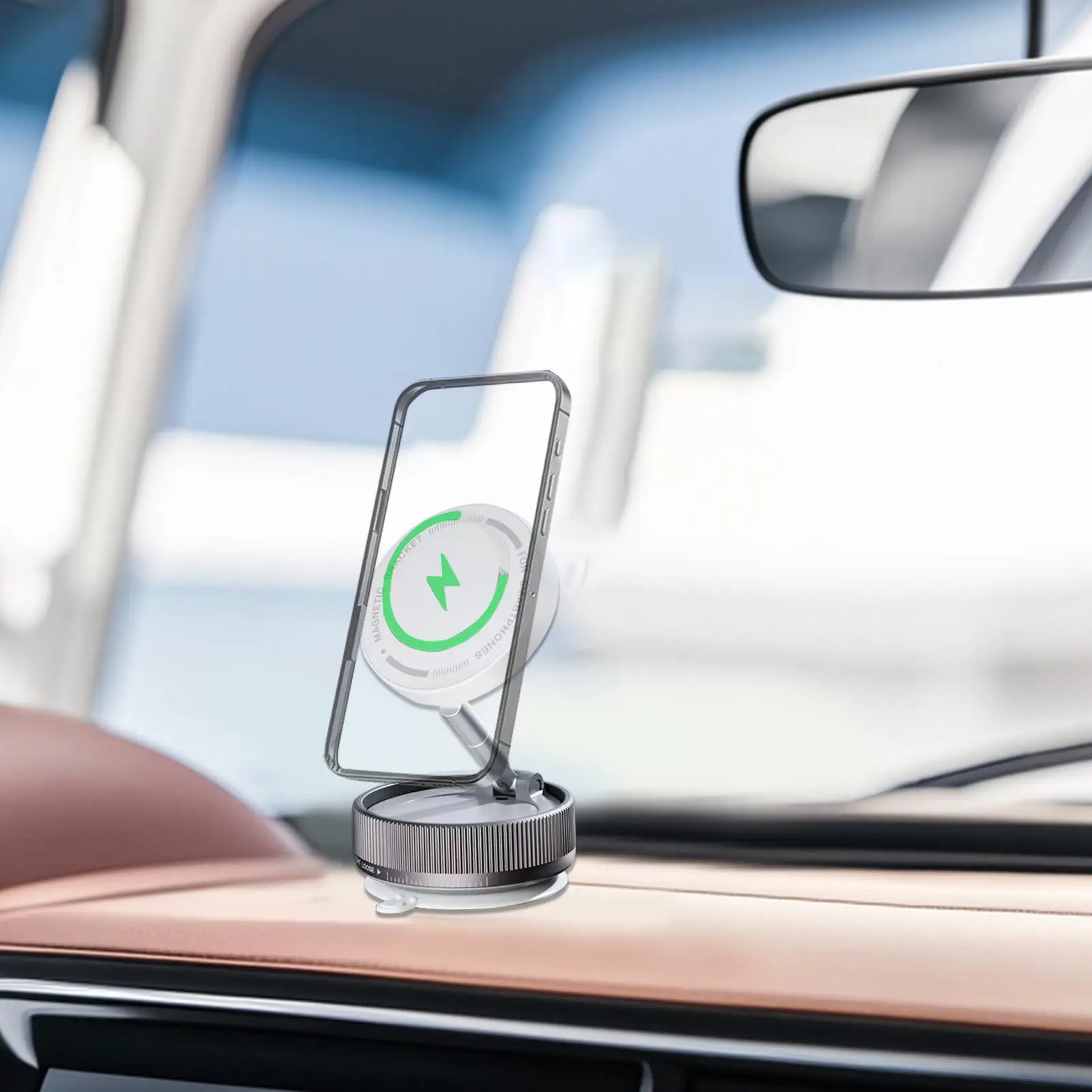 

Магнитное регулируемое крепление для телефона на присоске для автомобиля, спортзала, спальни, офиса, кухни, путешествий