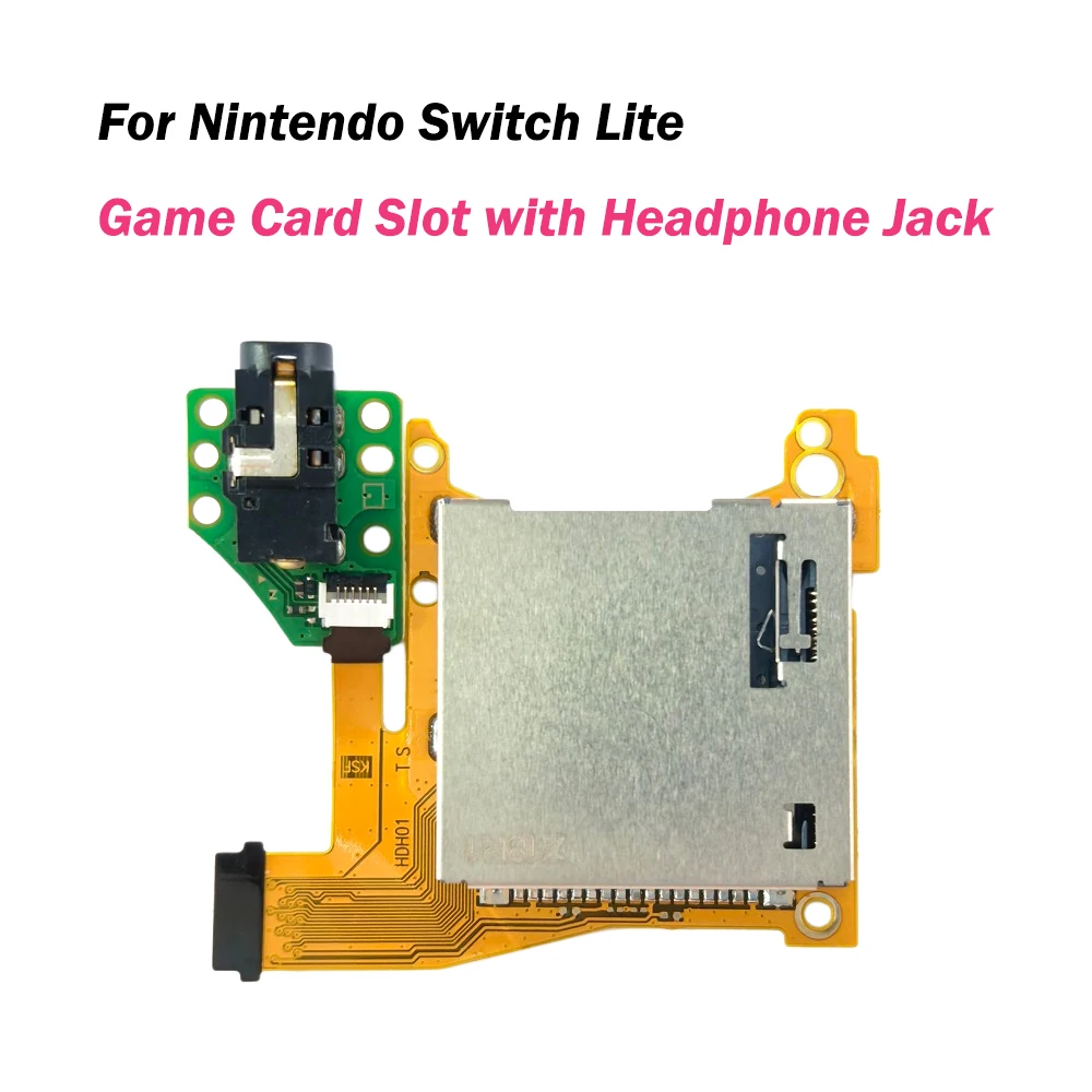 

Game Card Reader Slot Replacement for Nintendo Switch LITE HDH-001 Game Cartridge Socket Board Card Audio Board Headphone Board