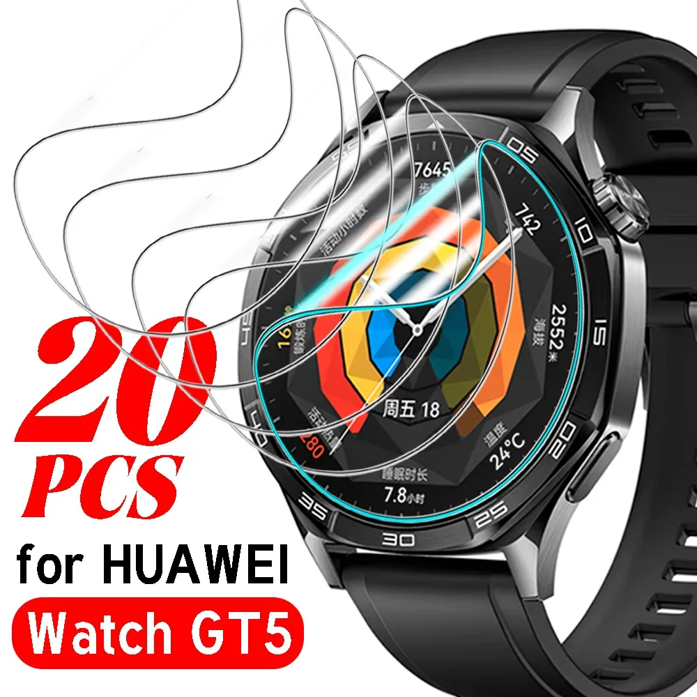 

5-20PCS for Huawei Watch GT5 Hydrogel Film Screen Protectors GT 5 41/46mm Smartwatch HD Anti-scratch Films for GT5 41mm 46mm