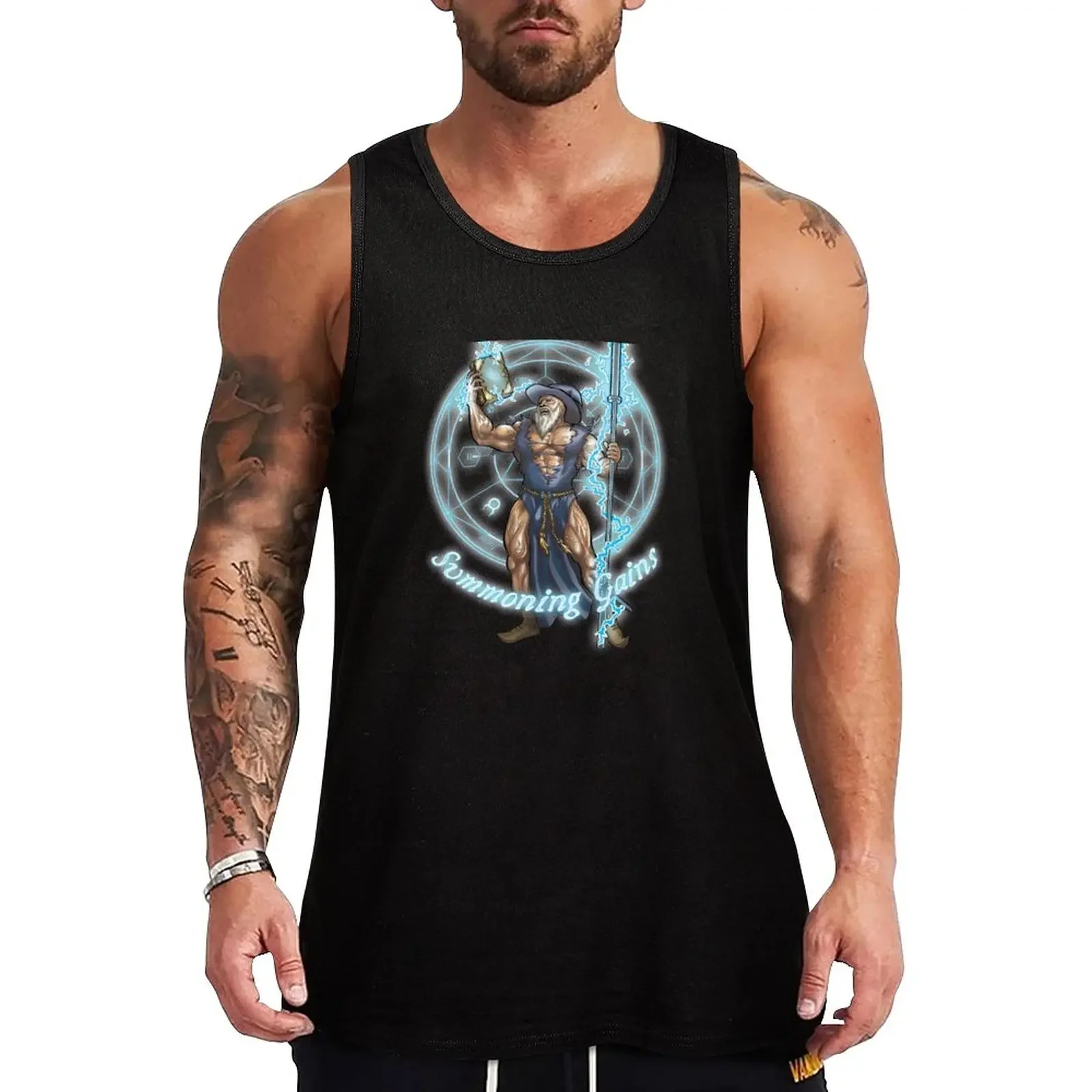 New Summoning Gains Tank Top bodybuilding men t shirts