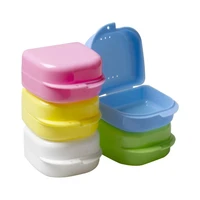 Caja de retenedor de ortodoncia Dental Lagre, caja de retenedor de apoyos de plástico, caja protectora para dentadura postiza, 50 Uds.