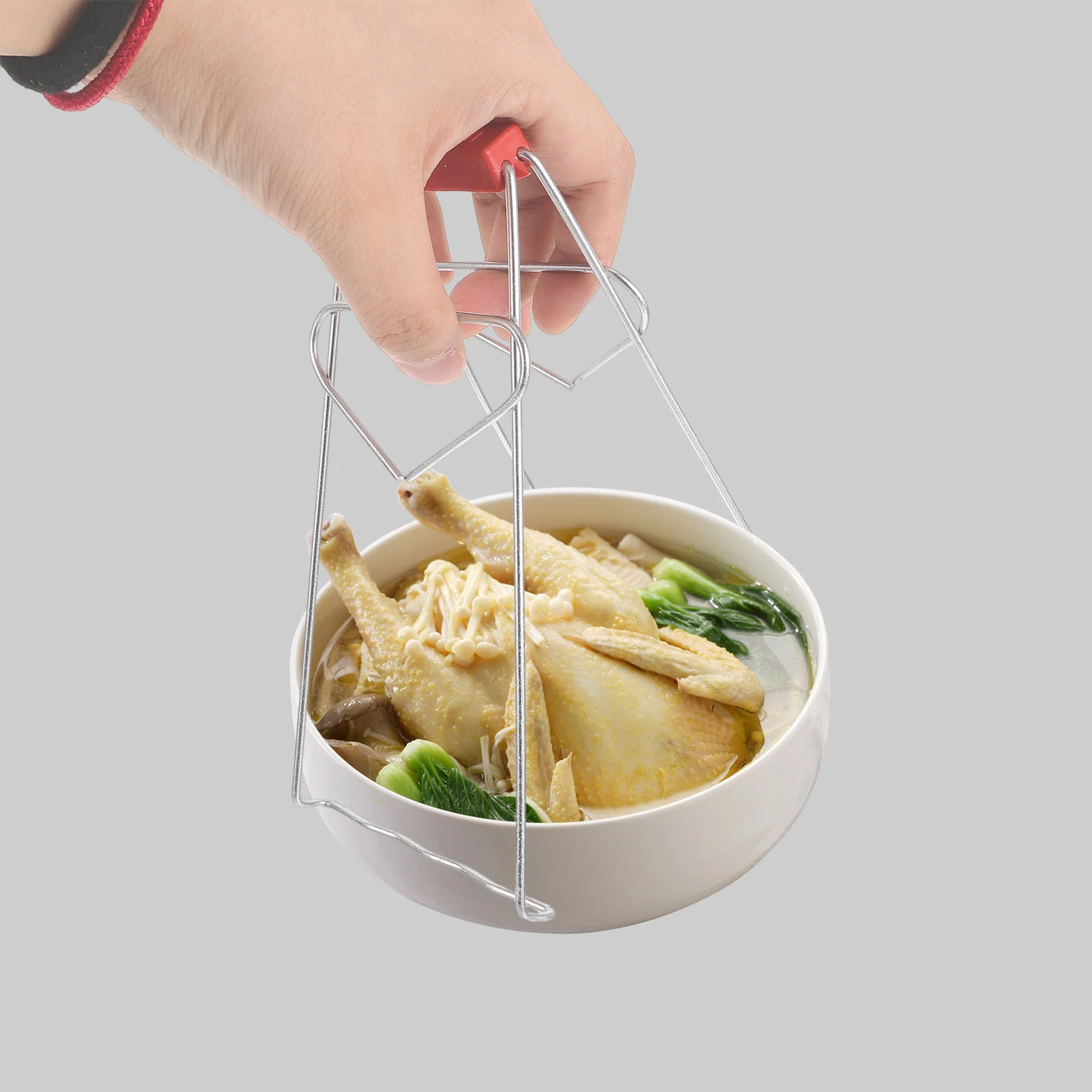

Anti-scald Clip Hot Plate Gripper Stainless Steel Kitchen Tool Microwave Oven Dish Tongs Anti-hot Anti-skid