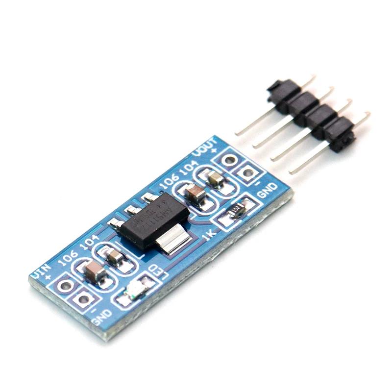 Step-Down Módulo de Alimentação, MCU Regulador Board, AMS1117, 3.3V, 100pcs