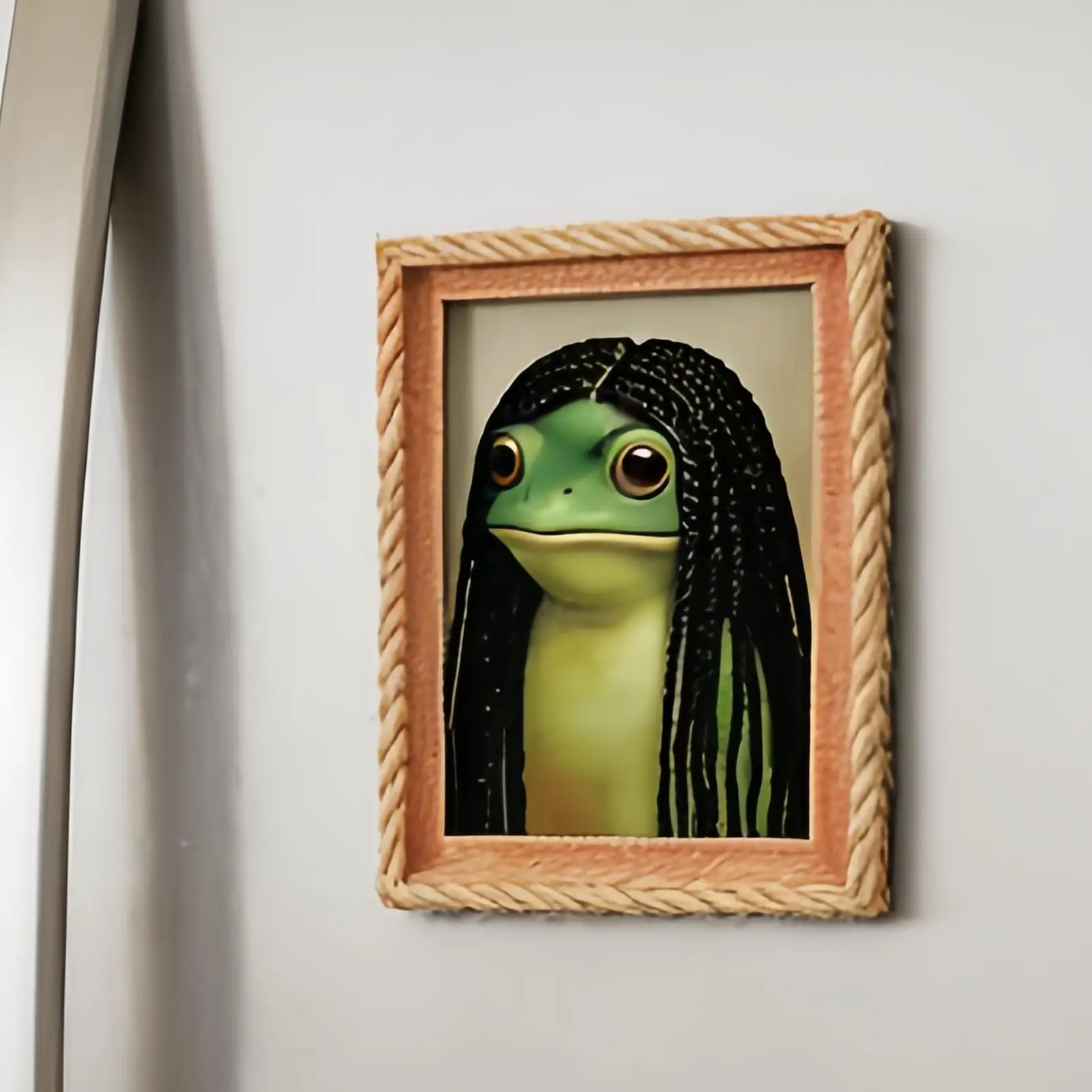 Frog Magnet Set Adhesive Animal Refrigerator Magnets Fun Photo Frame Toy for Kitchen Fridge Office Locker Whiteboard Decor