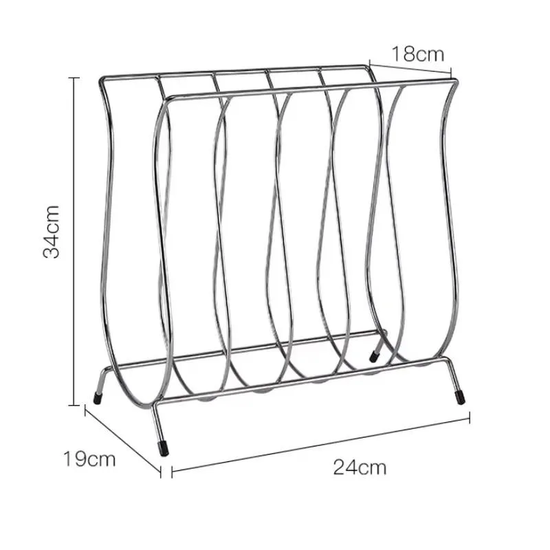 Independent Decorative Metal Wire Newspaper Magazine Shelf Display Stand