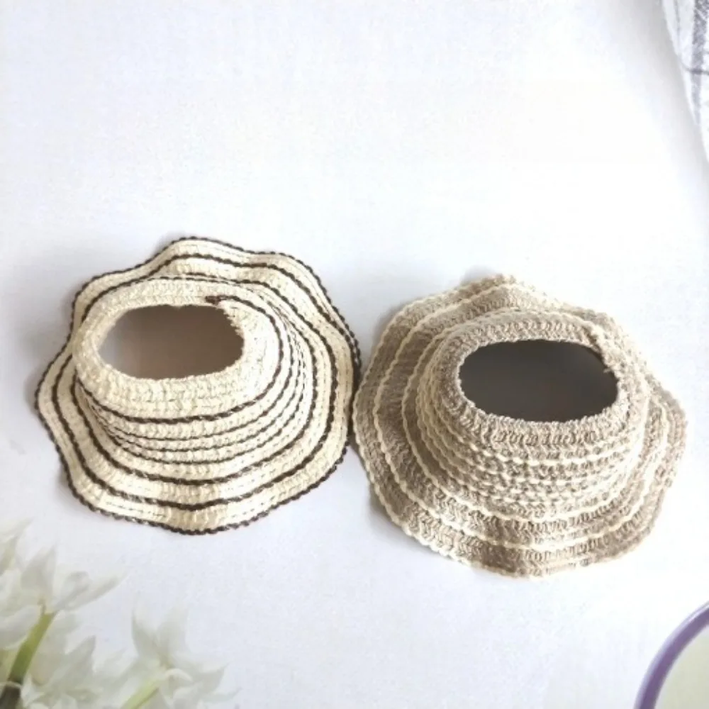 17cm Labb Cotton Mini Doll Clothes Outfit Accessories Headwear with Exposed Ears Baby Hat with Empty Top Suit Clothing Gift