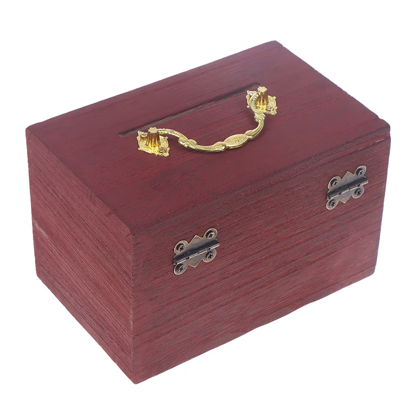 Hucha de madera con candado - caja de ahorros decorativa_voghion.com