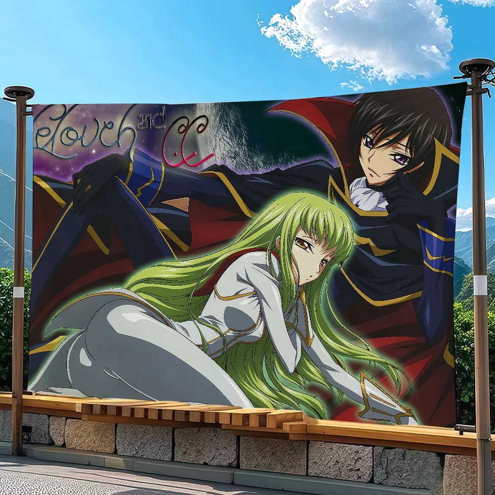 Anime C-Code G-Geass Flag Tapestry Outdoor Party Bedroom Living Room Dormitory Decorative Themed Wall Hanging Banner Gift