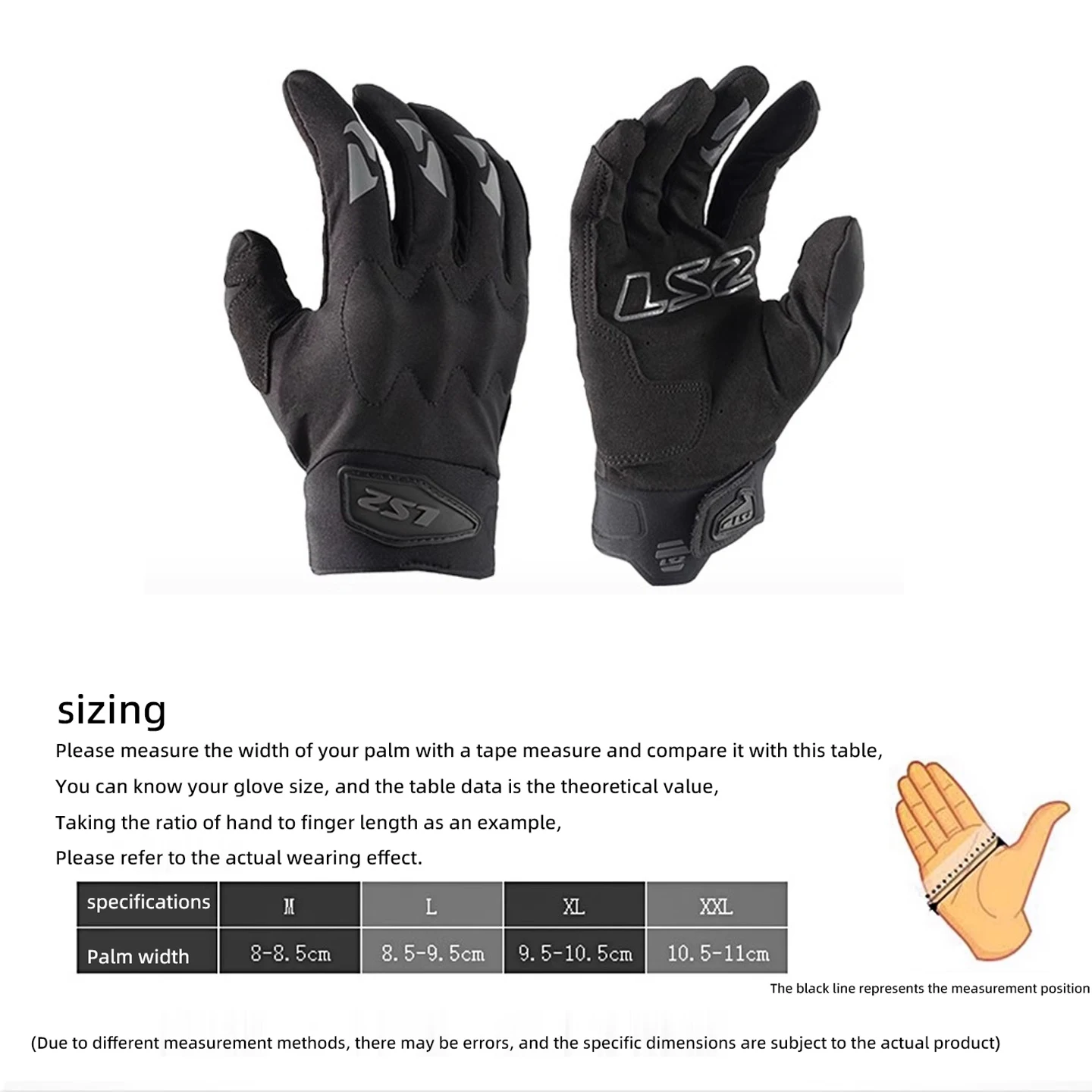 LS2 الأصلي قفازات للدراجات النارية الصيف تنفس LS2 HIKER قفازات السائق المضادة للسقوط مقاومة للاهتراء شاشة تعمل باللمس موتوكروس Guantes #6