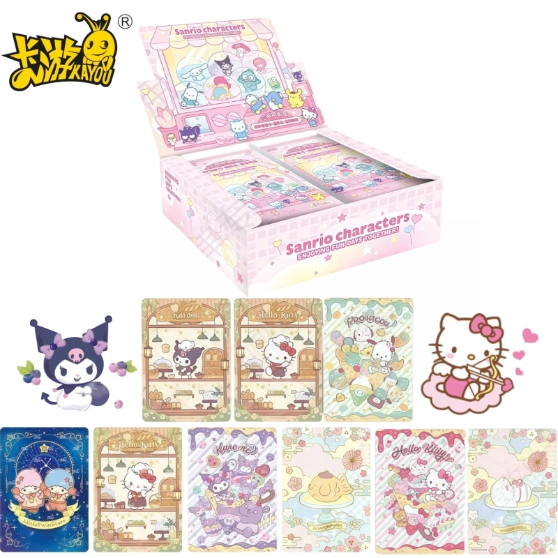 KAYOU Official Genuine Sanrio Fun Shadow Series Cute Anime Card Children's Festival Collection Toy Card Gift Original Box