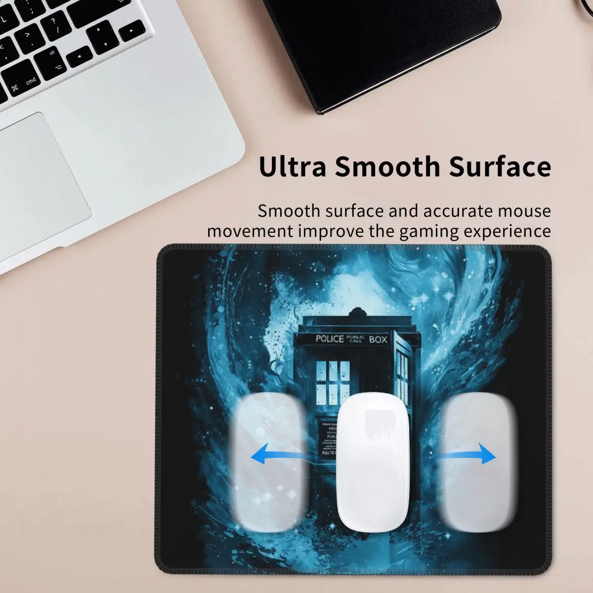 Las almohadillas de teclado de goma Color Vortex-blue versión