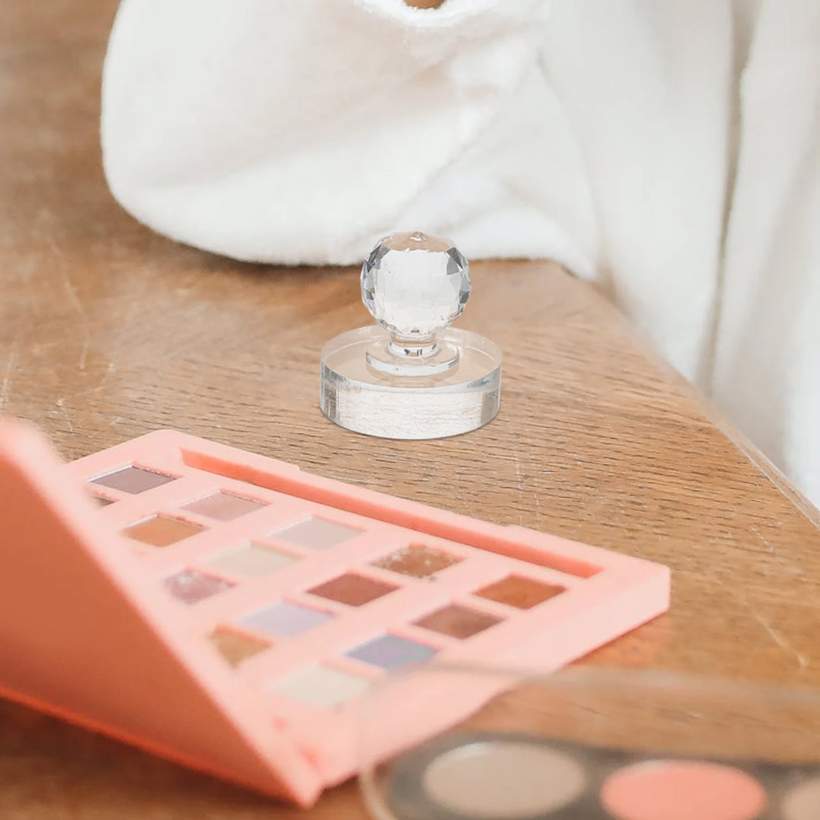 ظلال العيون الضغط الختام مستديرة الاكريليك مستحضرات التجميل الضغط ختم أداة لوحة إصلاح المدمجة أحمر الخدود تمييز DIY ماكياج #6