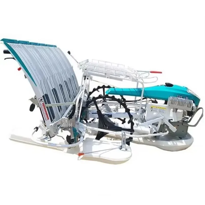 【Hot】2020 Agirucltural Similar Walk Behind 4 Rows Paddy Planting Machine Walking Manual Rice Transplanter