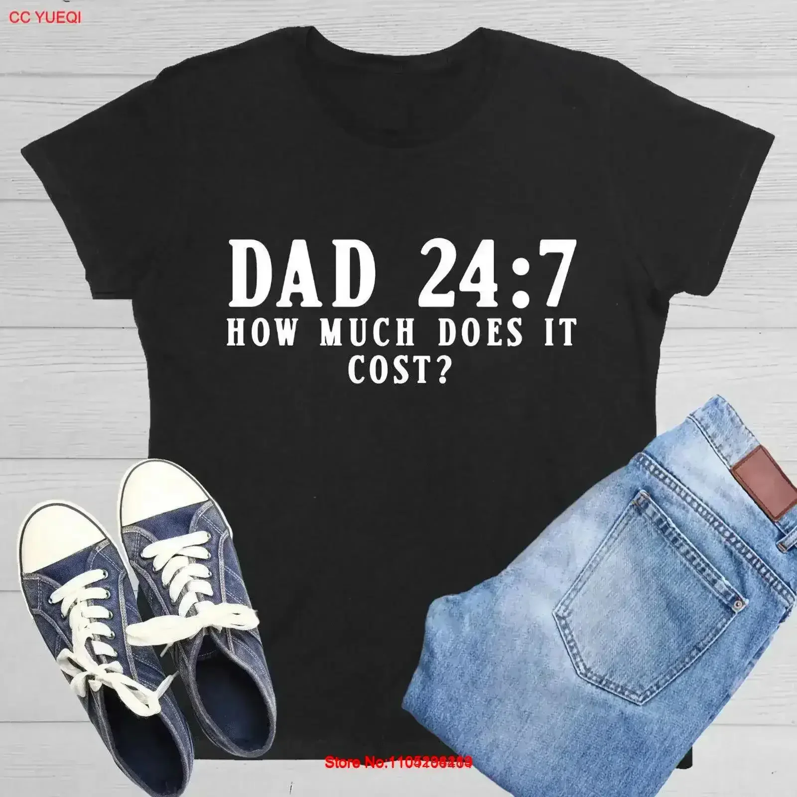 Papá ¿Cuánto caba el costo sarcástico novedad s divertida camiseta para mujer vintage lavado Top para uso diario moda elegante suave