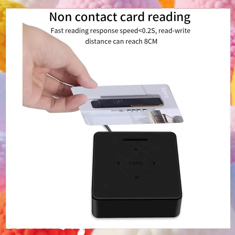 

Кодировщик карт TTLOCK, датчик смарт-карт NFC 13,56M M1, устройство чтения карт IC, сканер RFID-чипа для программного обеспечения гостиничной системы-A83Z