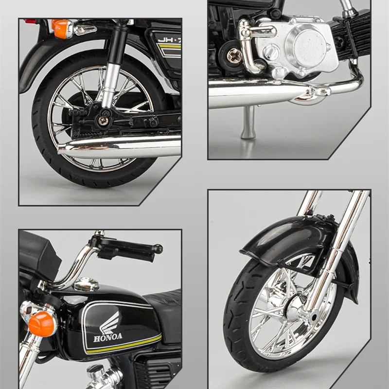 1/10 ホンダ嘉陵 JH-70 合金レーシングバイク高シミュレーションメタルストリートスポーツバイクモデルコレクション玩具ギフト