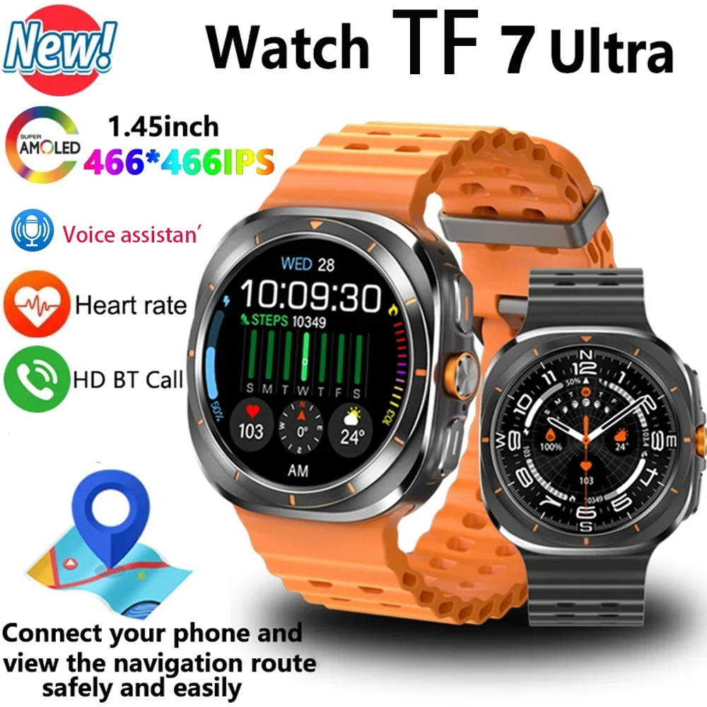 

Smart Watch For Samsung Galaxy Watch 7 Ultra Men GPS Tracking NFC Control Smart Watch Health Tracker BT Call Smart Watch 2024
