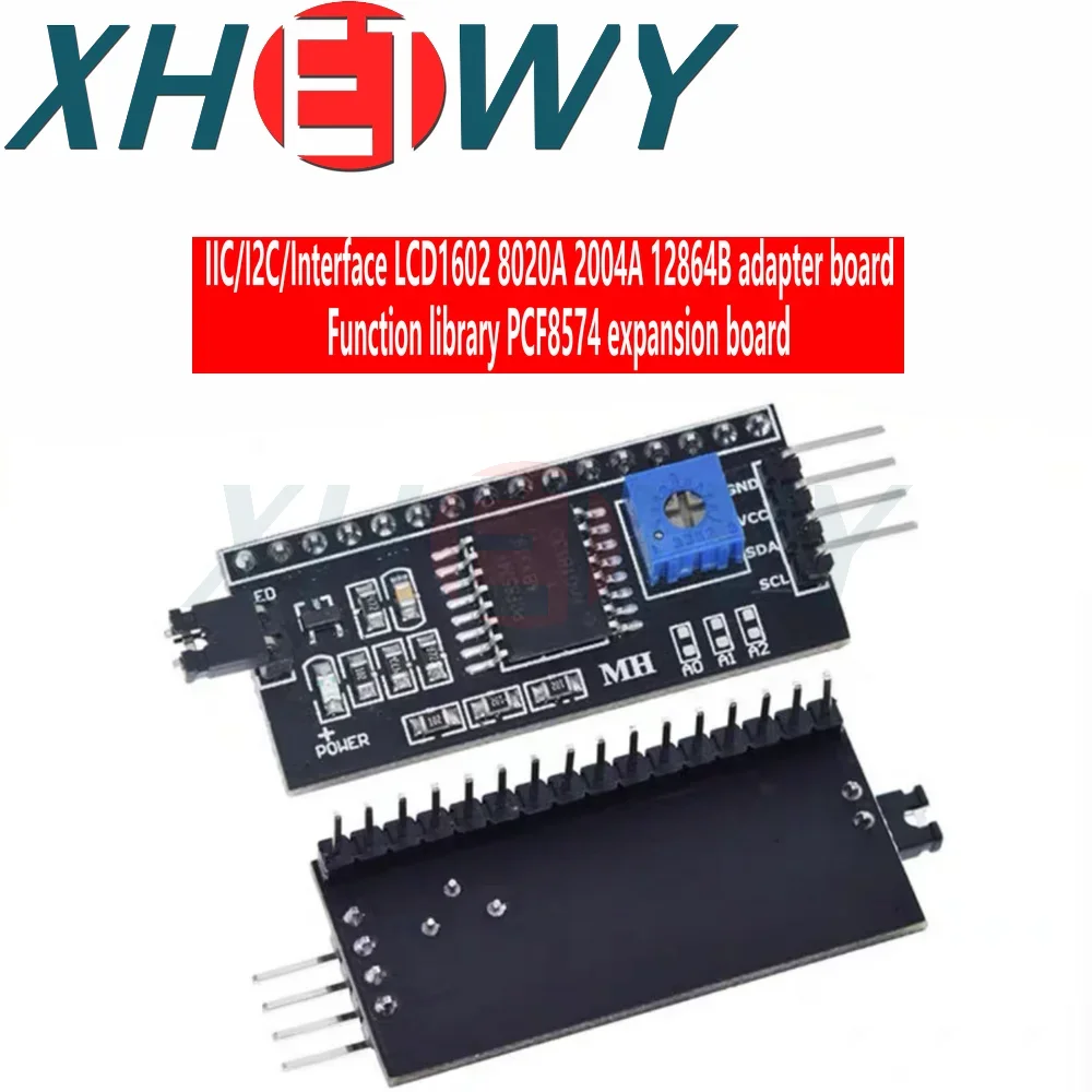 IIC, I2C, 인터페이스 LCD1602 어댑터 보드 기능, LCD 8020A, 2004A, 12864B 어댑터 보드, PCF8574 확장 보드