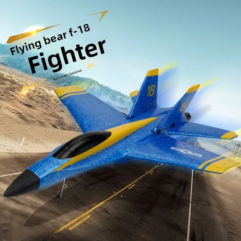 RC Planes Flying Bear FX828 2.4GHz Remote Control Aircraft F18 Hornet Fighter Blue Angel Fixed Wing Airplane Model Toys Glider