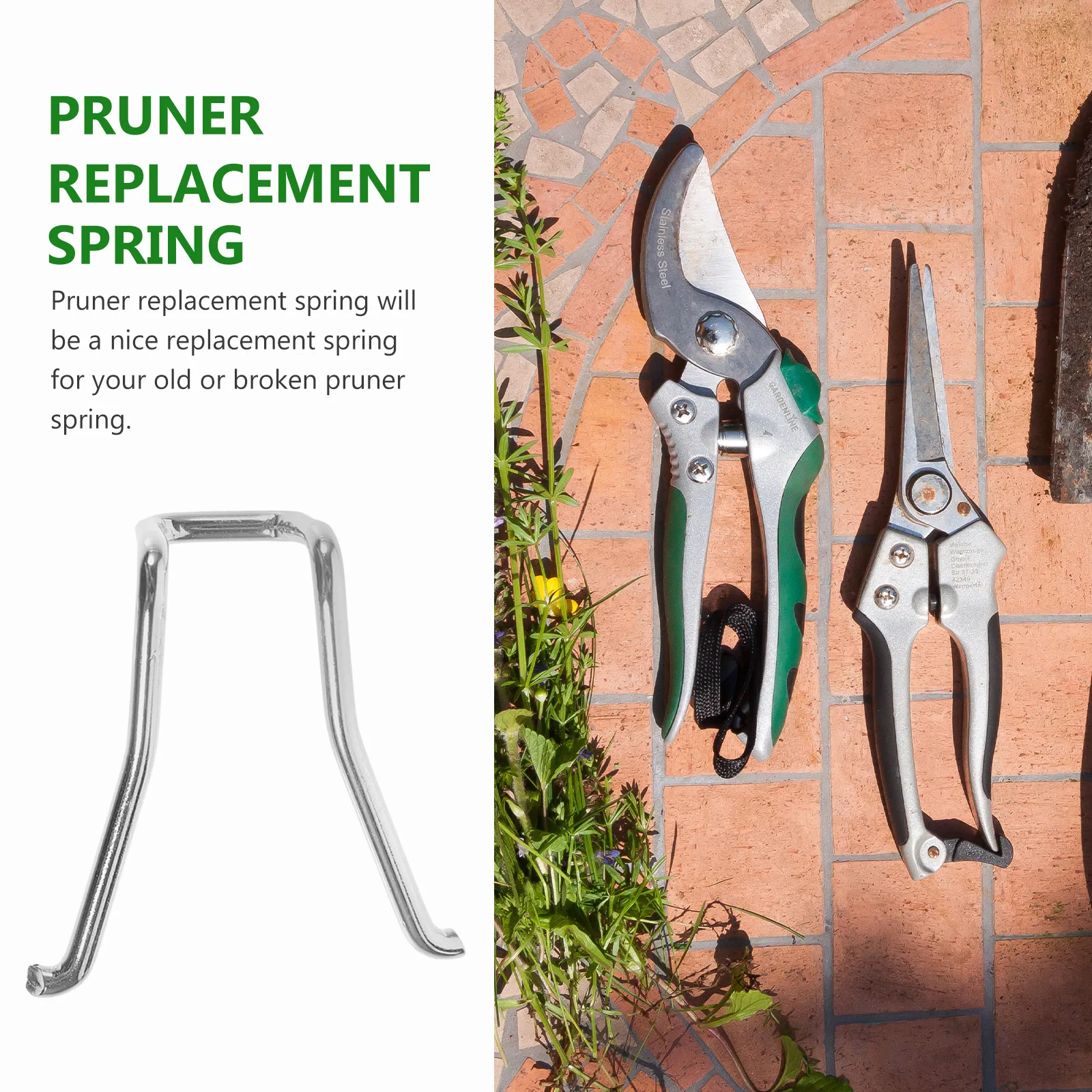 

20pcs Pruner Spring Stainless Steel V-Shaped For Shears Pruning Tools Parts Garden Pruner Spring Garden Springs