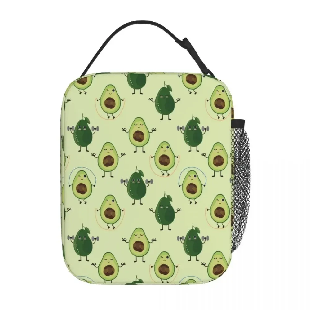 

Cartoon Avocado Gym Fitness Fruit Thermal Insulated Lunch Bags School Portable Bag for Lunch Thermal Cooler Food Box